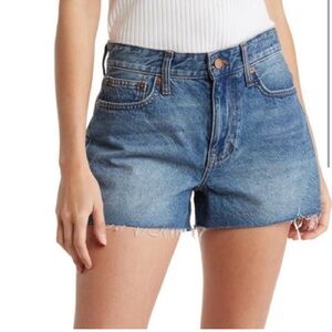 EUC Madewell relaxed denim cut off shorts